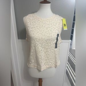 NWT All In Motion Animal Print Cropped Active Tank Size L